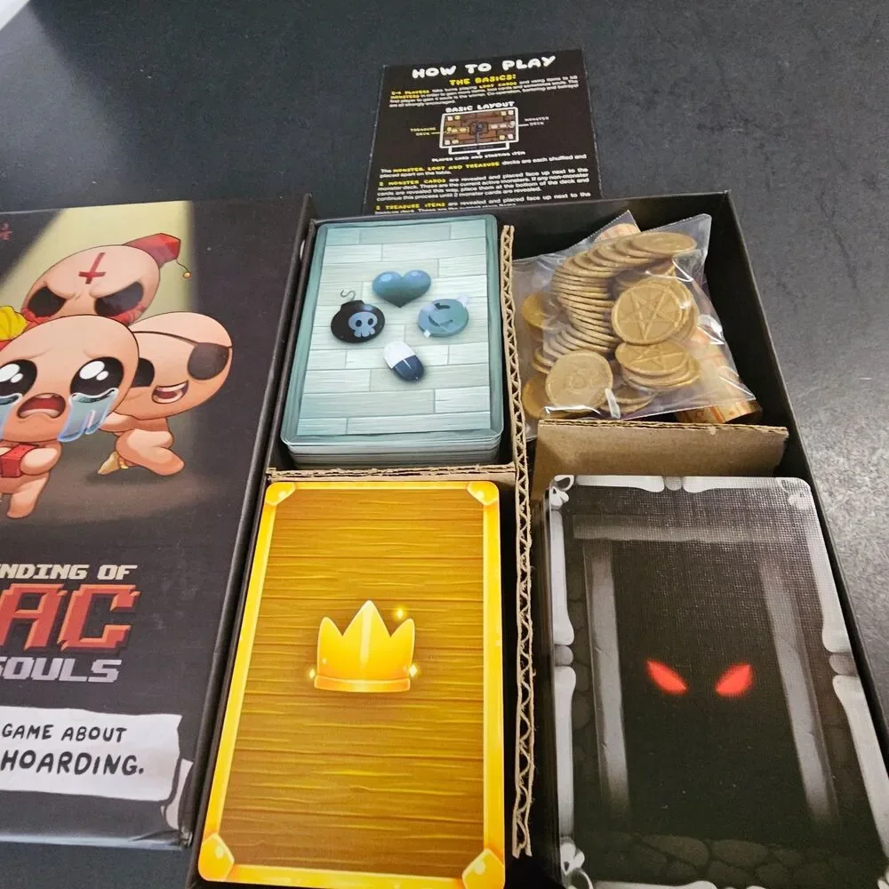 The Binding of Isaac Four Souls Board Game 3 Exclusive Cards Complete